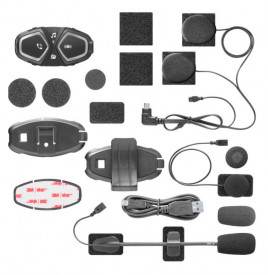Sistem comunicare moto complet Bluetooth INTERCOM Interphone model Connect – kit 1 bucata (pentru 1 utilizator)