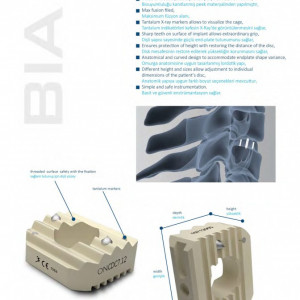 BIA, Cage vertebral cervical din PEEK