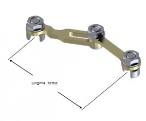 Cross - Link di Titan , conector bara-bara ( osteosinteza coloana vertebrala AP TRAUMA)