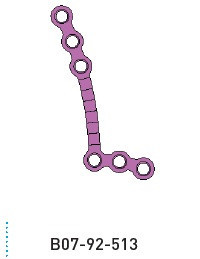 Placa "L" osteosinteza BMF