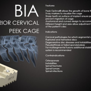 BIA, Cage vertebral cervical din PEEK