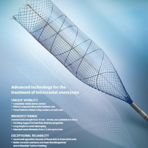 DERIVO, dispozitiv de ebmolizare (Flow Diverter) tratarea anevrismului intracran