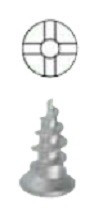 Mesa cranioplastie  din Titan 9/9cm (Sistem 1.6/2.0 mm)