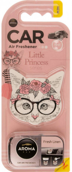 Aroma Car Odorizant Auto Cat Little Princess Fresh Linen 8g
