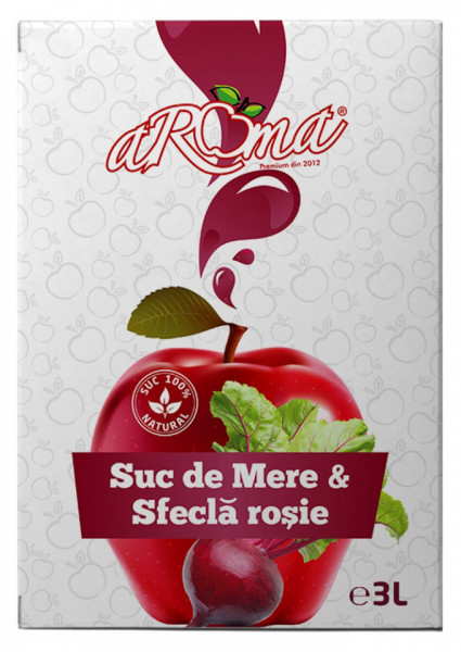 Aroma Suc de Mere Si Sfecla Rosie 2L