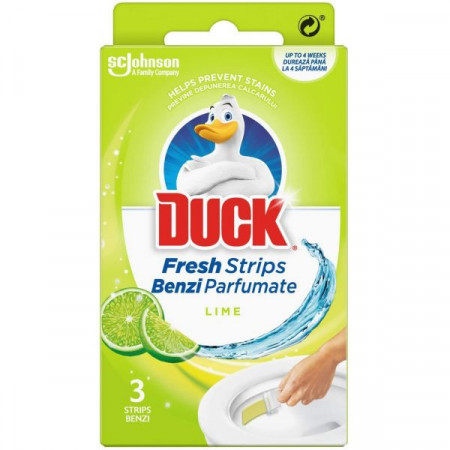 Duck Benzi Parfumate pentru Vasul Toaletei Lime 27g 3buc