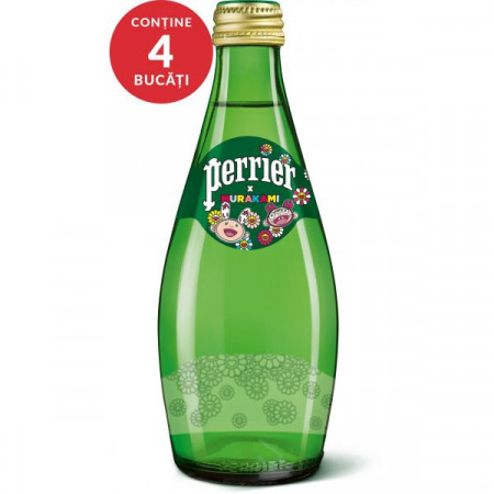 Perrier Apa Minerala Naturala imbogatita cu Dioxid de Carbon 4bucati x 330ml
