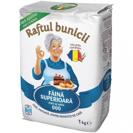 Raftul Bunicii Faina Superioara Alba de Grau 000 1Kg