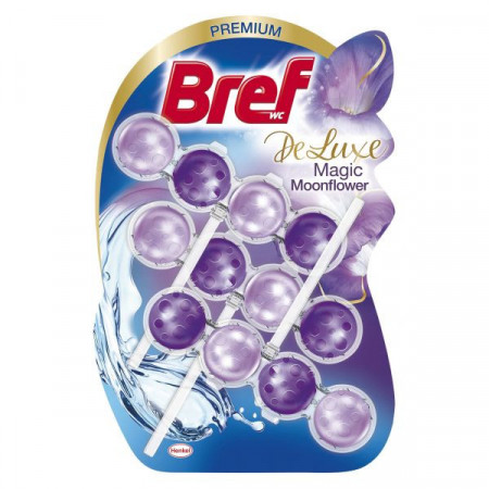 Bref Odorizant de Baie pentru Wc DeLuxe Magic Moonflower 3 x 50g