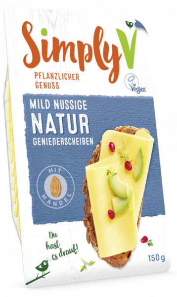 Simply V Felii Natur Savuroase cu Migdale Produs Vegan 150g