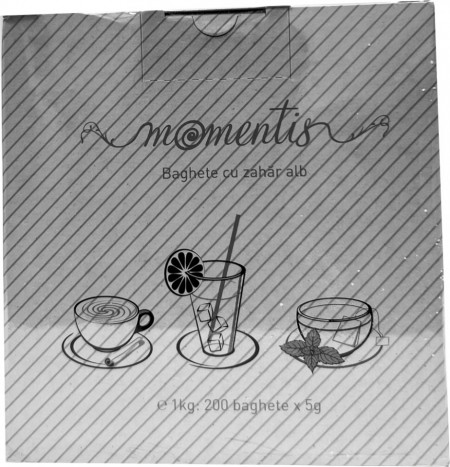 Momentis Baghete cu Zahar Alb 200 buc x 5g 1Kg