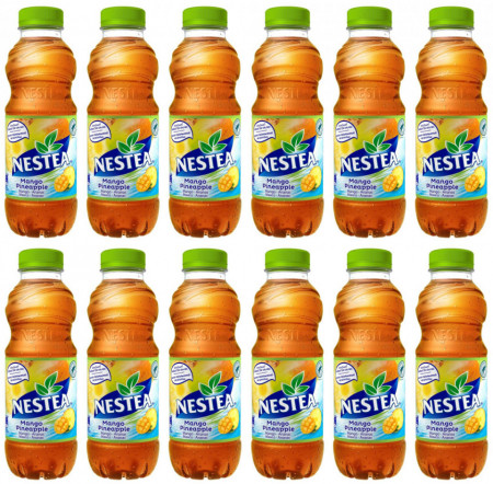 Nestea Bautura Racoritoare Necarbogazoasa cu Suc Mango si Ananas 12 buc x 500ML
