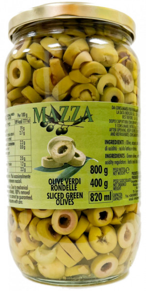 Mazza Masline Verzi Rondele 800g
