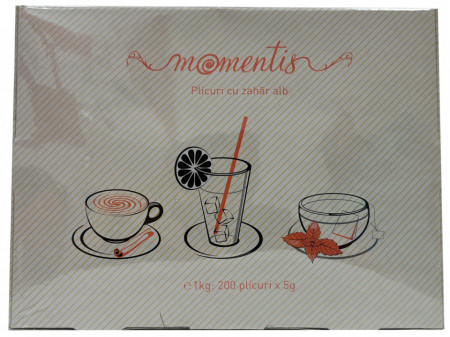 Momentis Zahar Alb 200 buc x 5g 1Kg
