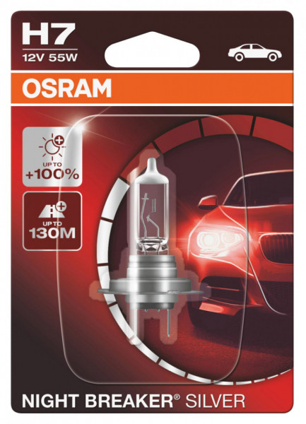 Osram Bec Auto Far cu Halogen H7 Night Breaker Silver H7 55w
