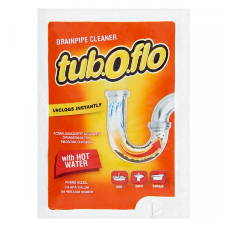 Tub O Flo Granule pentru Desfundat Tevi cu Apa Calda 100g