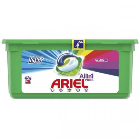Ariel Color Detergent Capsule PODs Touch Of Lenor 28buc x 27g