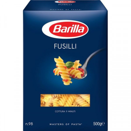 Barilla Fusilli No 98 Paste Alimentare din Gris de Grau Dur 500g