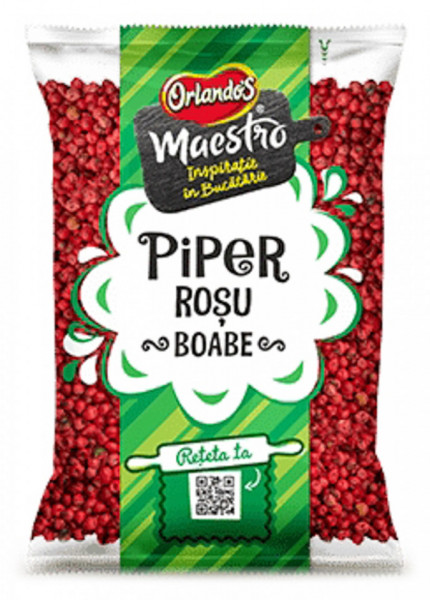 Orlando's Maestro Piper Rosu Boabe 50g