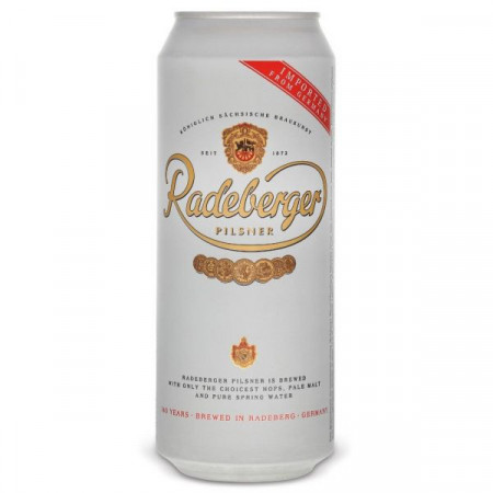 Radeberger Pilsner Bere Blonda la Doza 5% 500ml