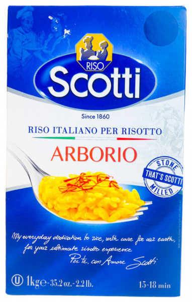 Riso Scotti Orez Arborio pentru Risotto cu Hribi 1Kg