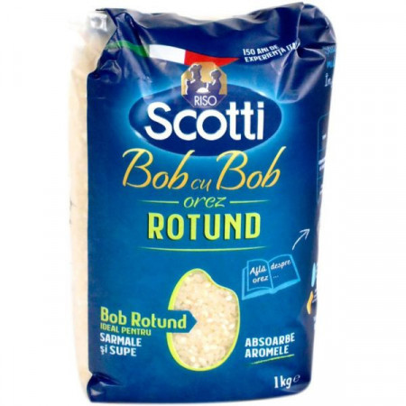 Riso Scotti Orez Bob cu Bob Rotund pentru Sarmale si Supe 1Kg