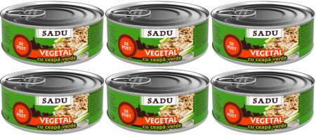 Sadu Pasta Vegetala Tartinabila cu Ceapa Verde 6 buc x 100g