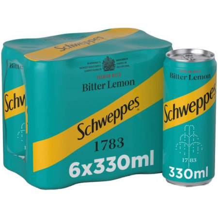 Schweppes Bautura Racoritoare Carbogazoasa Bitter Lemon 6bucati x 330ml
