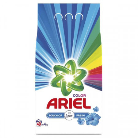 Ariel Color Detergent de Rufe Pudra Touch of Lenor Fresh pentru 40 Spalari 4kg
