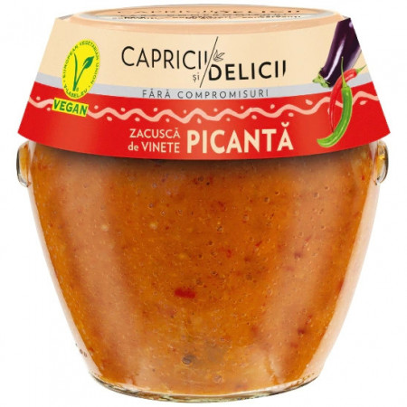 Capricii si Delicii Zacusca de Vinete Picanta 290g