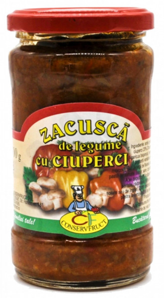 Conservfruct Zacusca de Legume cu Ciuperci 300g