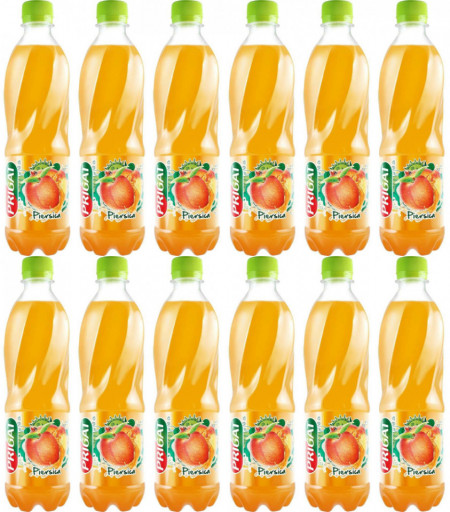 Prigat Bautura Racoritoare Necarbonatata cu Suc de Piersica 12 buc x 500ML