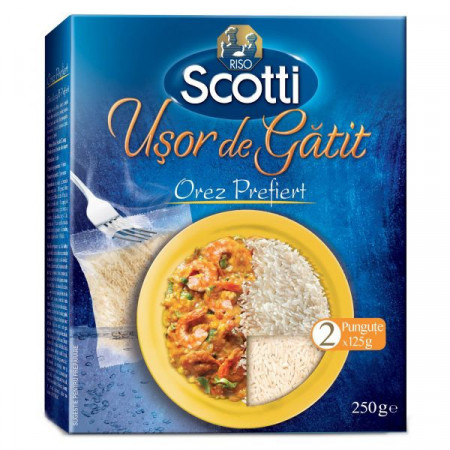 Riso Scotti Usor de Gatit Orez Prefiert Bog Lung 500g