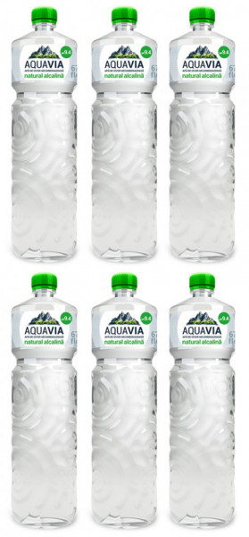 Aquavia Apa de Izvor Natural Alcalina 6 buc x 2L