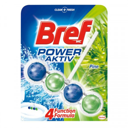 Bref Odorizant de Baie pentru Wc Power Aktiv Pine 50g