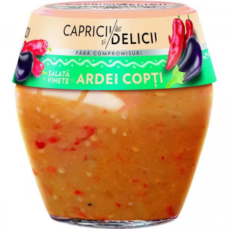 Capricii si Delicii Salata de Vinete cu Ardei Copti 290g