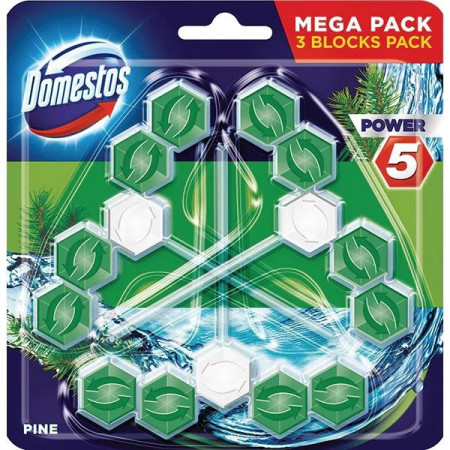 Domestos Odorizant de Baie pentru Wc Power 5 Pine 3 x 55g
