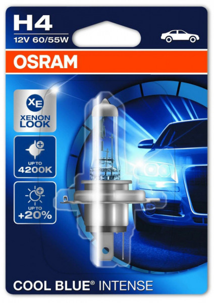 Osram Bec Auto Cool Blue Intense cu Halogen H4 55w