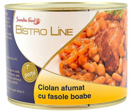 Scandia Food Bistro Line Ciolan Afumat cu Fasole Boabe 2000g