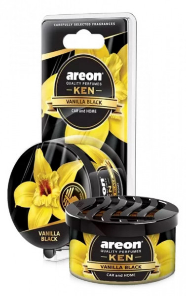 Areon Ken Odorizant Auto si Casa Blister Vanilla Black 35g