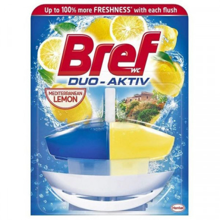 Bref Odorizant de Baie pentru Wc Duo-Aktiv Lemon 50ml