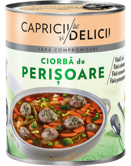 Capricii si Delicii Ciorba de Perisoare cu Smantana 400g