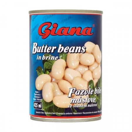 Giana Fasole Alba de Spania Intregi in Saramura 400g