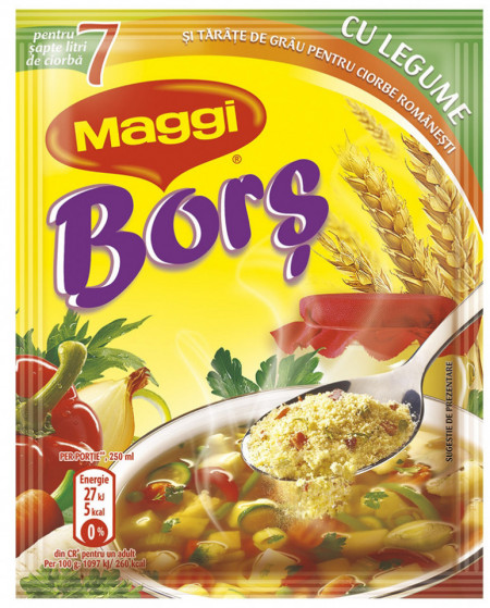 Maggi Bors cu Legume si Tarate de Grau 70g