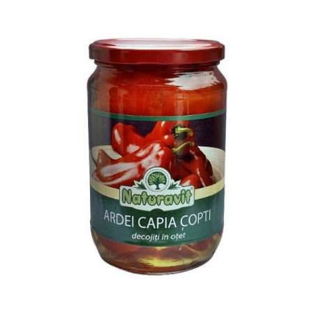 Naturavit Ardei Capia Copti Decojiti in Otet 680g