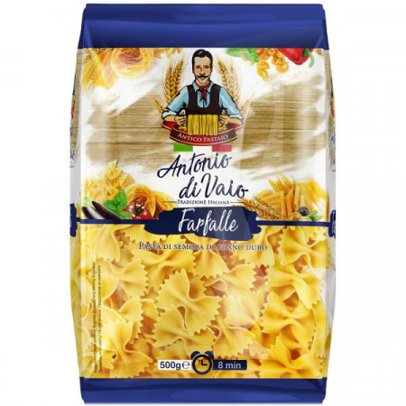 Antonio Di Vaio Farfalle Paste Fainoase din Faina de Grau Dur 500g