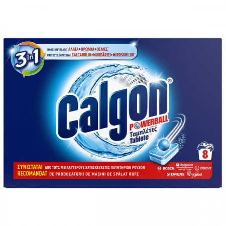 Calgon Powerball Tablete Anticalcar 3in1 8buc x 13g