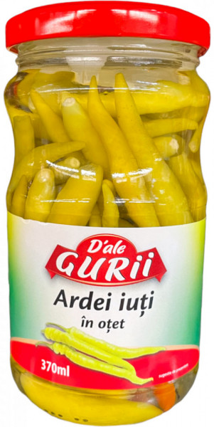 D'ale Gurii Ardei Iute Intreg in Otet 350g