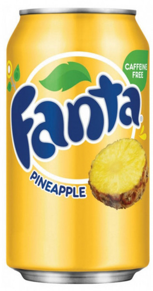 Fanta Pineapple Bautura Racoritoare Carbogazoasa cu Aroma de Ananas fara Cofeina 355ML