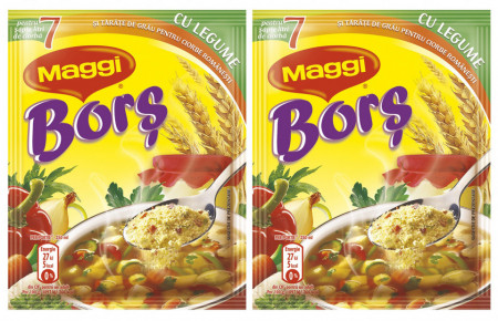 Maggi Bors cu Legume si Tarate de Grau 2x70g -25%